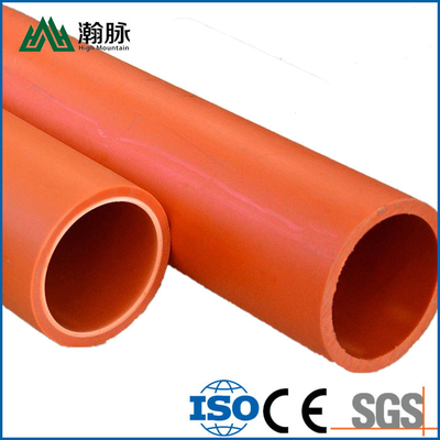 HDPE Solid Wall Cable Protection Tubes Sleeve 110mm CPVC MPP Threading